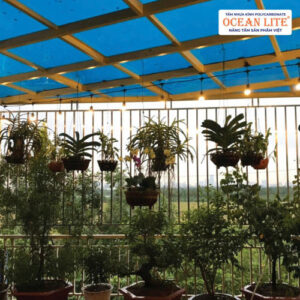 Ứng dụng mái nhựa poly